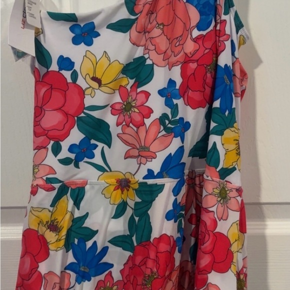 Vibrant Floral One-Shoulder Swimsuit - Picture 2 of 2